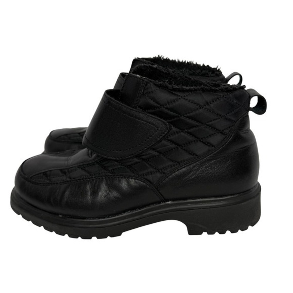 Propet Chermona Womens Blk Chunky Faux Fur Ankle Waterproof Winter Boots 7 90s - Picture 3 of 9